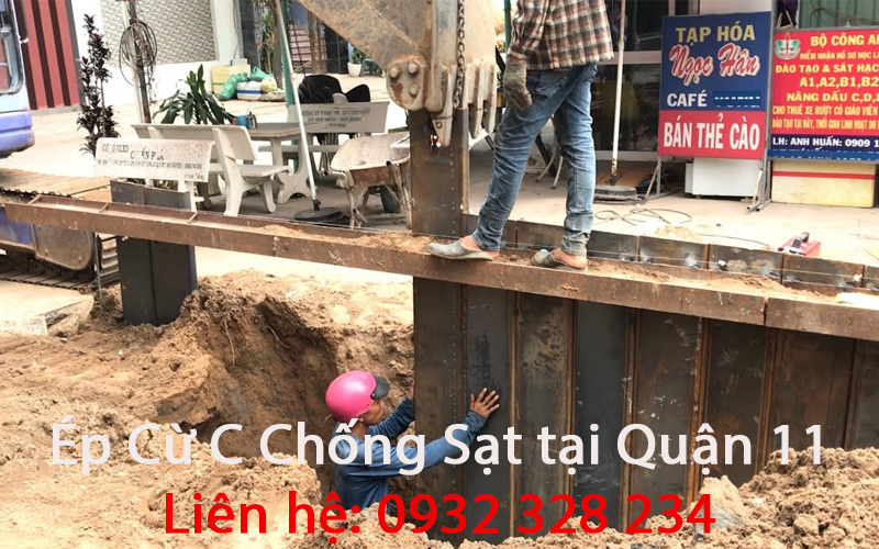 Ép Cừ C Chống Sạt Tại Quận 11